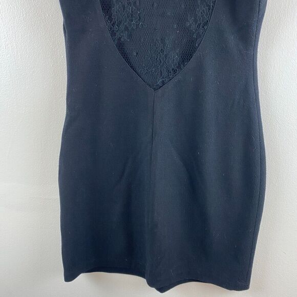 L'Agence Sleeveless Sweater Dress Black Dress Sz 3 Wool Cashmere Mesh Witchygoth - Picture 9 of 15
